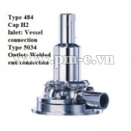 VAN AN TOÀN LESER, Type 484 - Cap H2-Inlet-Vessel connection Type 5034 - Outlet- Welded end connection