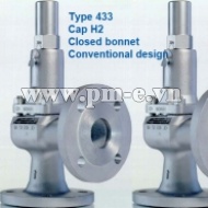 VAN AN TOÀN LESER, Type 433 - Cap H2-  Closed bonnet - Conventional design