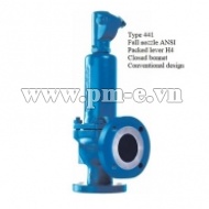 Type 441 Full nozzle ANSI - Packed lever H4 - Closed bonnet - Conventional design